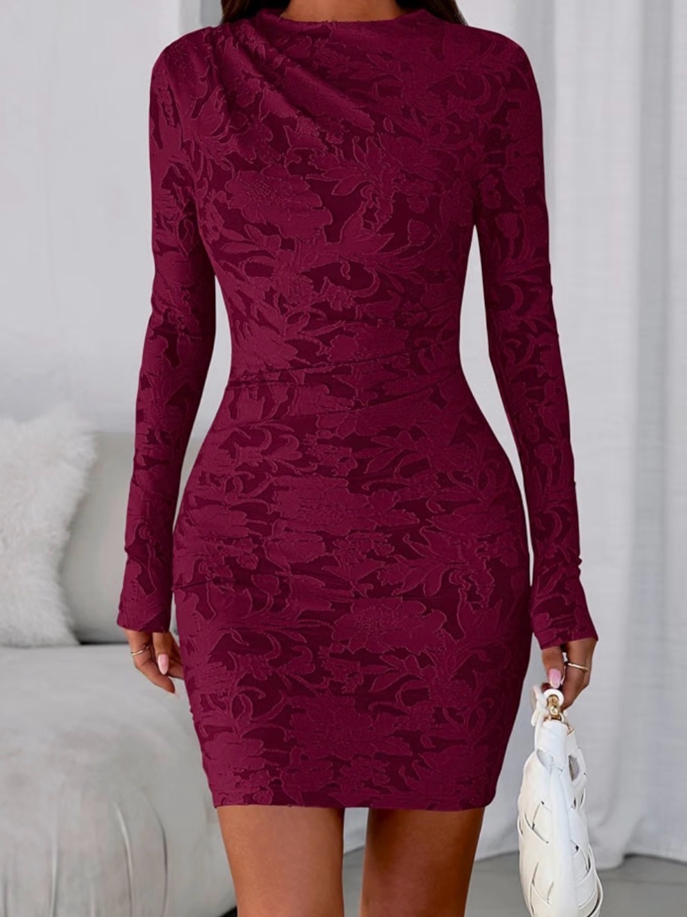 Pretty garden ruched Floral dress